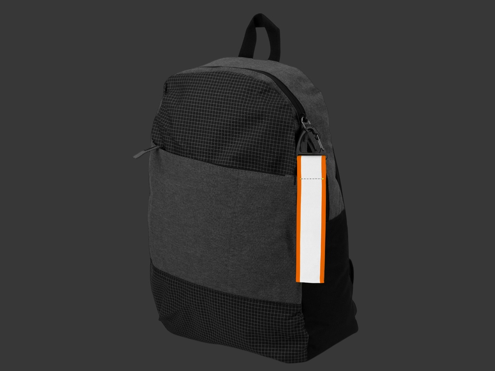 Светоотражающий брелок Reflector, серебристый/неоновый оранжевый — изображение 4