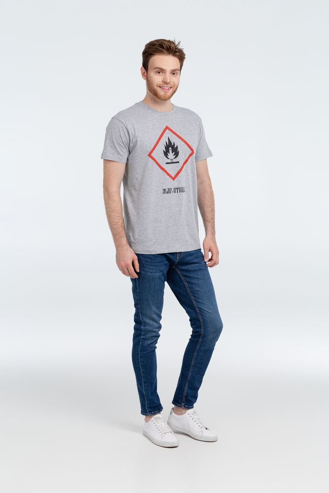 Футболка «Жар-птица», серый меланж — изображение 7