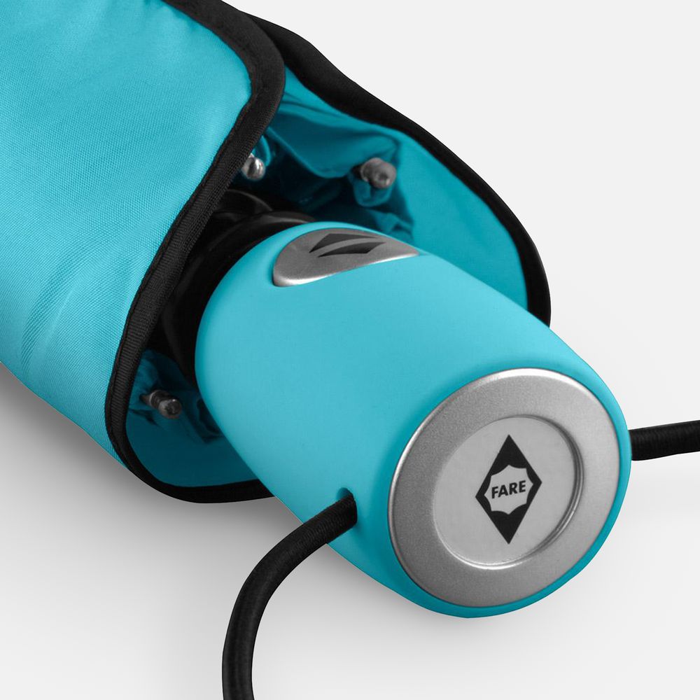 Зонт складной AOC, бирюзовый — изображение 5