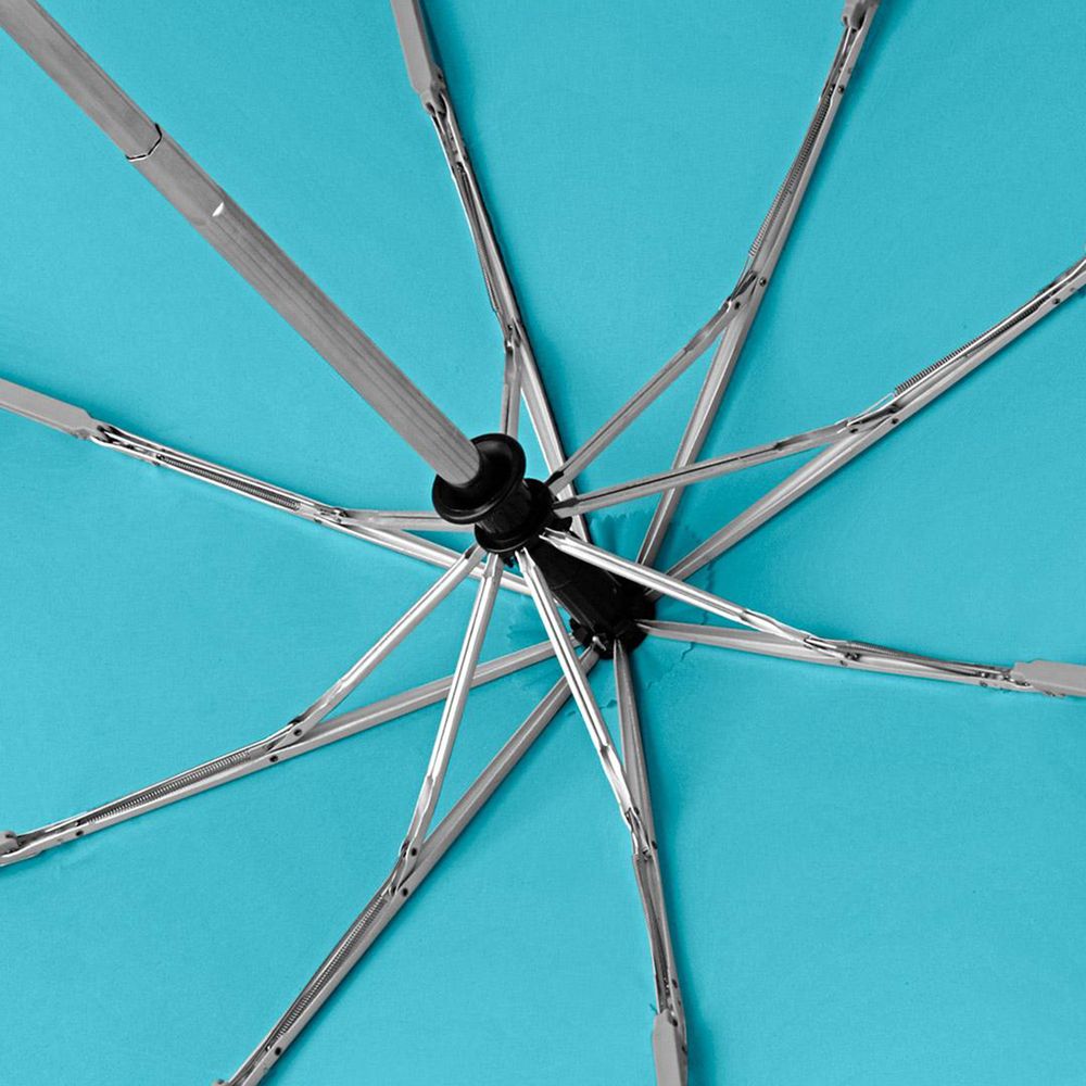 Зонт складной AOC, бирюзовый — изображение 6