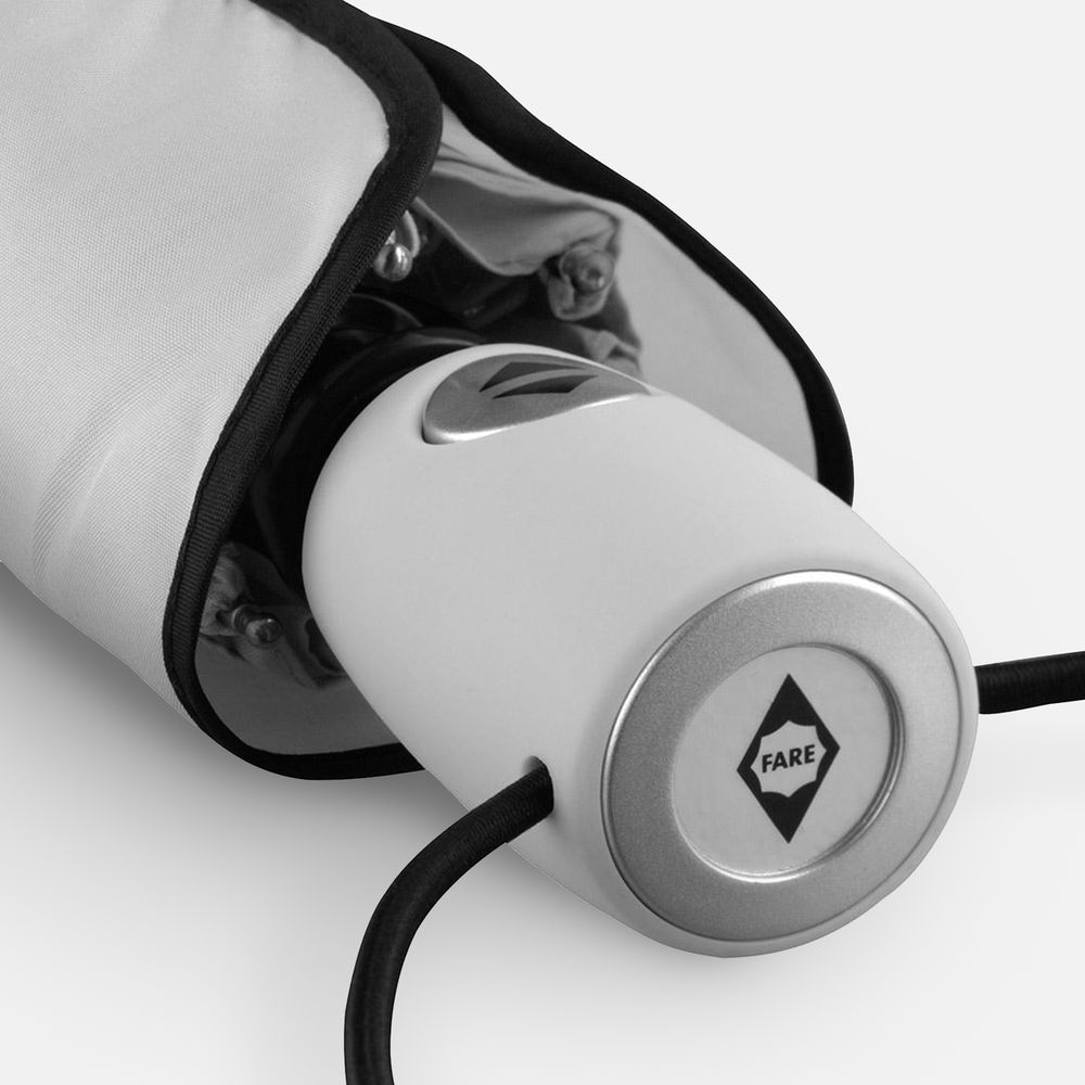 Зонт складной AOC, светло-серый — изображение 5