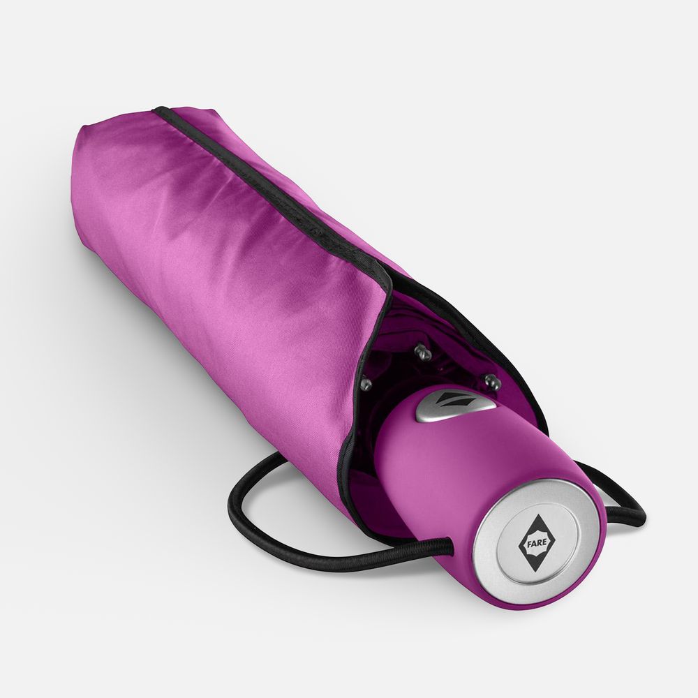 Зонт складной AOC, ярко-розовый — изображение 4