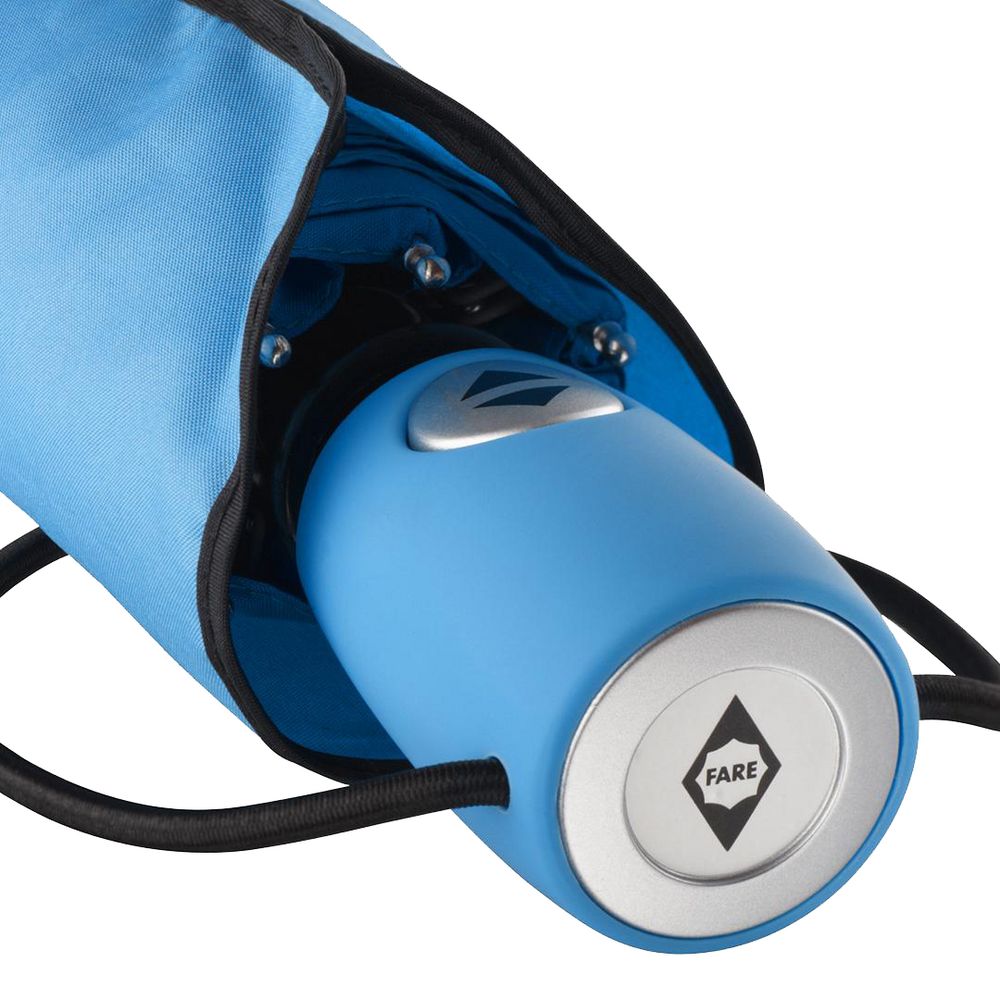 Зонт складной AOC, голубой — изображение 5