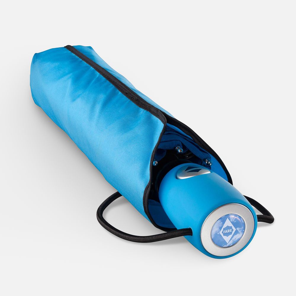 Зонт складной AOC, голубой — изображение 4