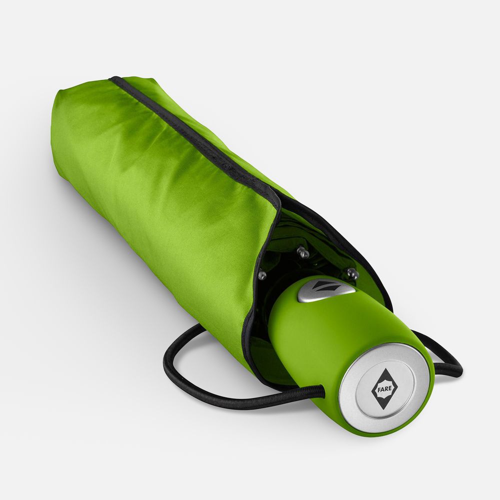 Зонт складной AOC, зеленое яблоко — изображение 4