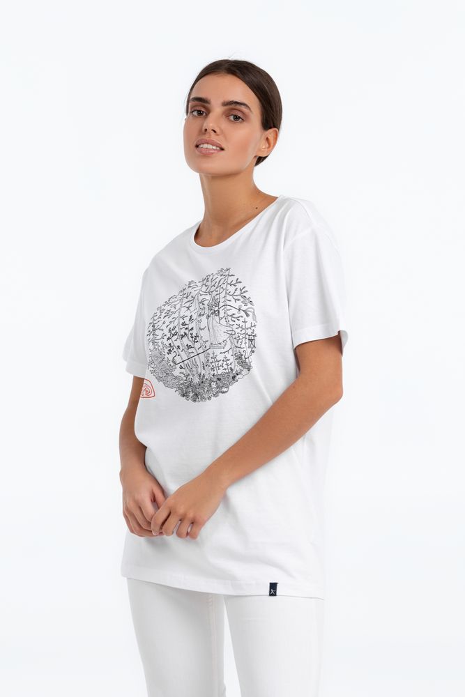 Футболка «Качели», белая — изображение 6