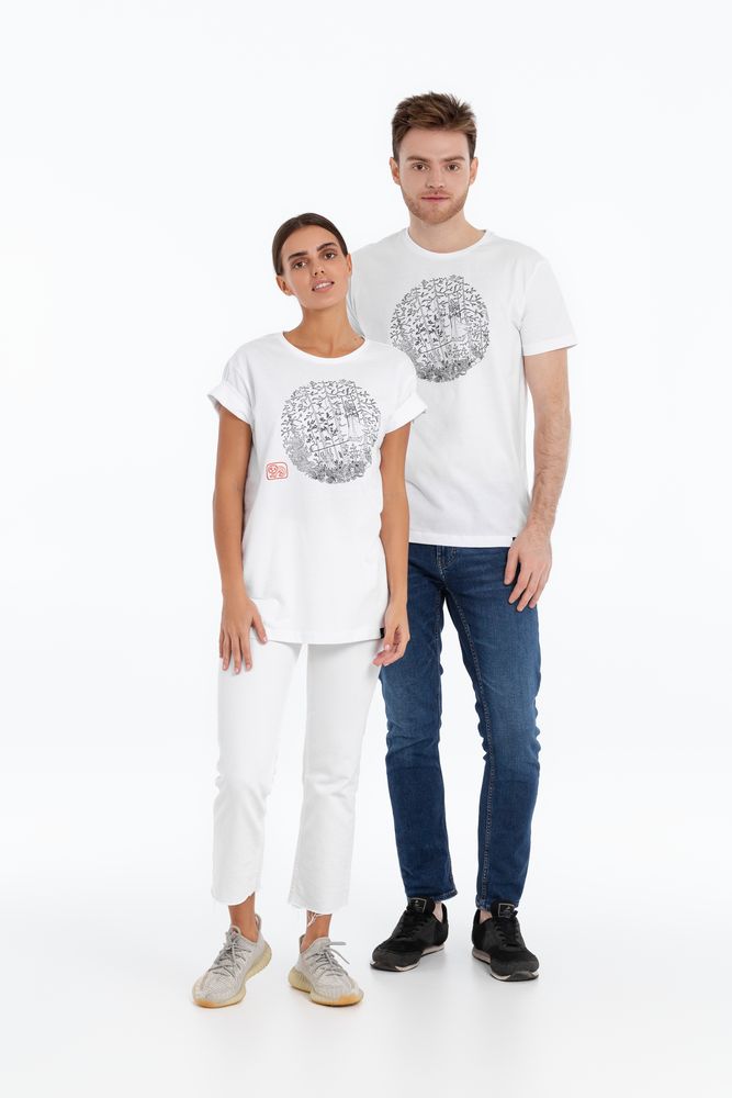 Футболка «Качели», белая — изображение 9