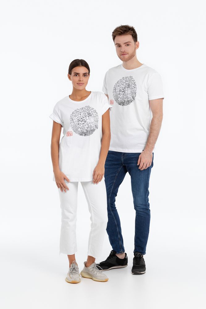 Футболка «Качели», белая — изображение 8