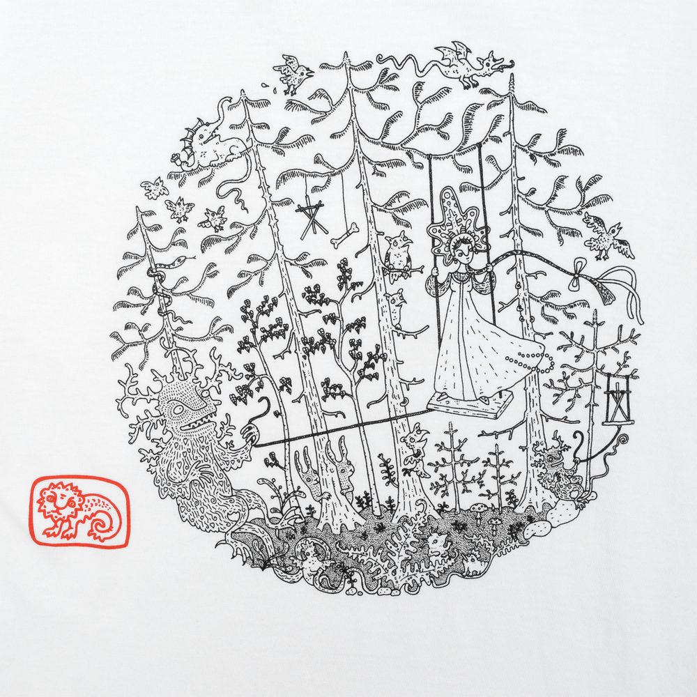 Футболка «Качели», белая — изображение 4