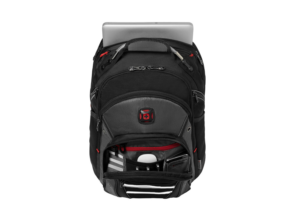 Рюкзак Synergy WENGER 16'', черный/серый, полиэстер/ПВХ, 36 x 26 x 46 см, 26 л — изображение 5