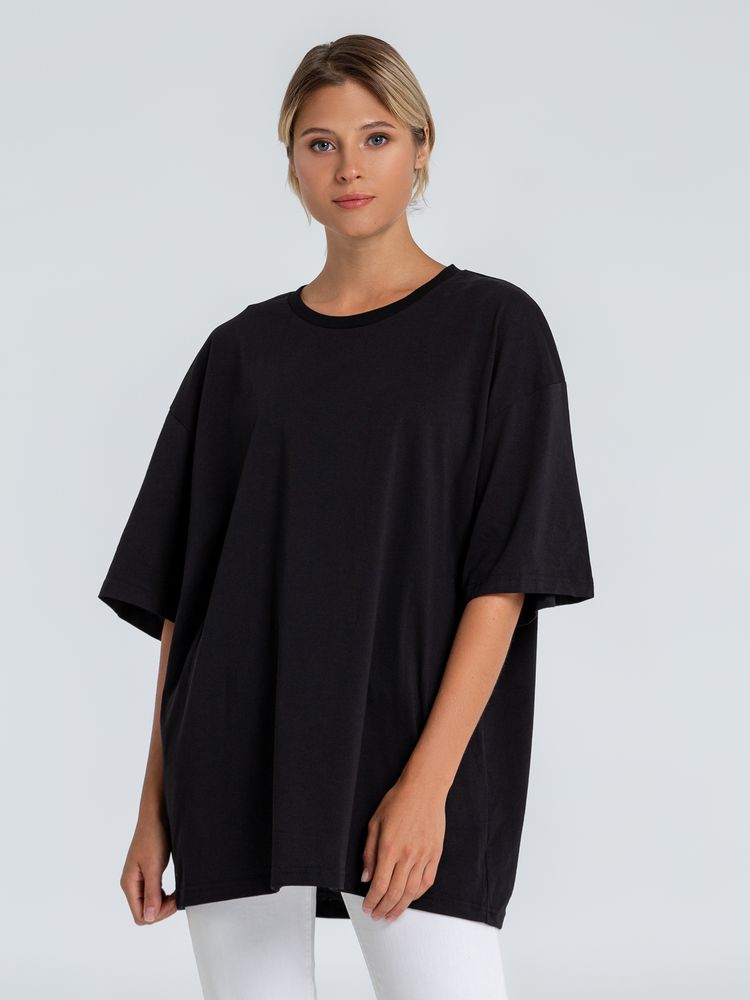 Футболка оверсайз «Внутренний Рим», черная — изображение 4