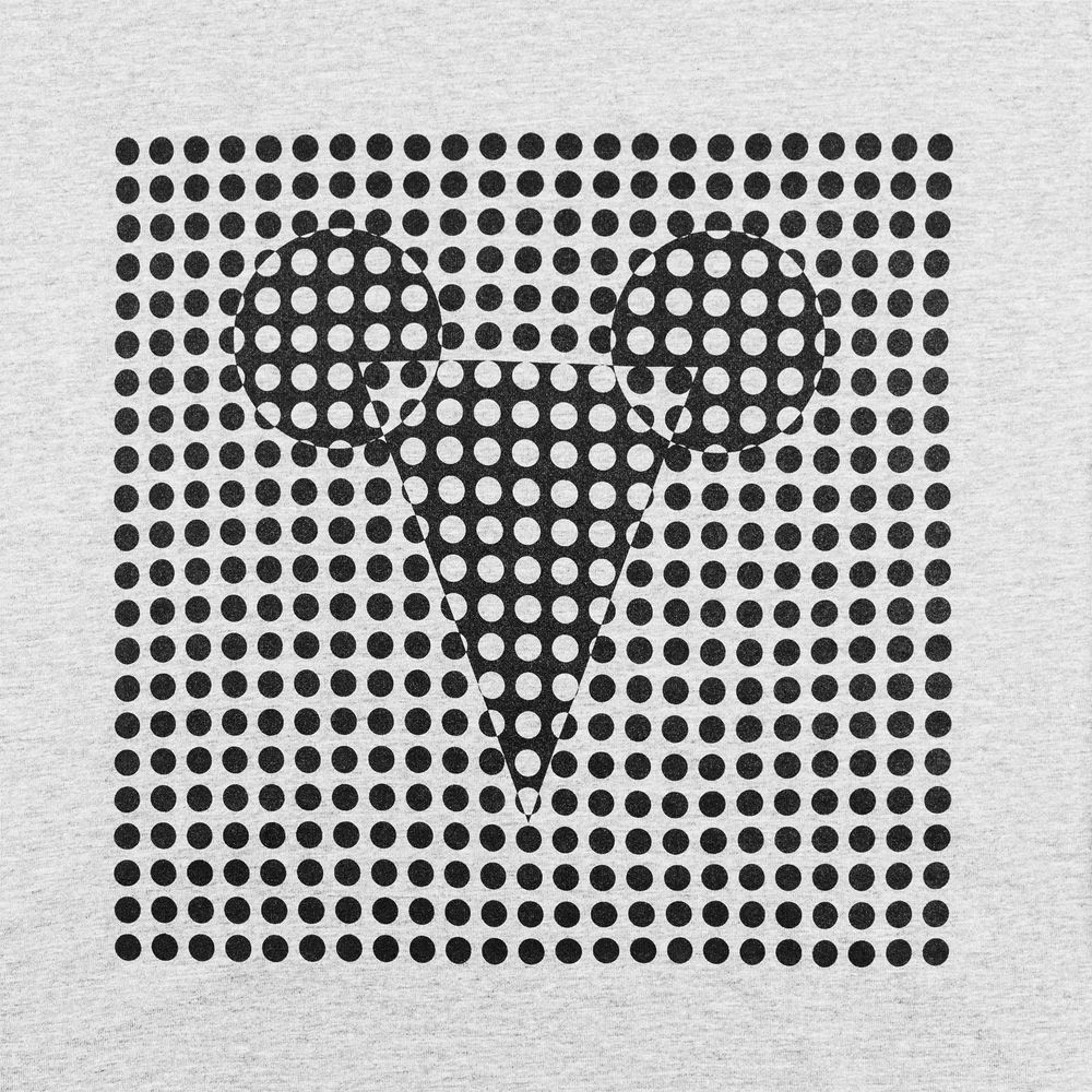 Футболка женская Optical Mouse, серый меланж — изображение 2