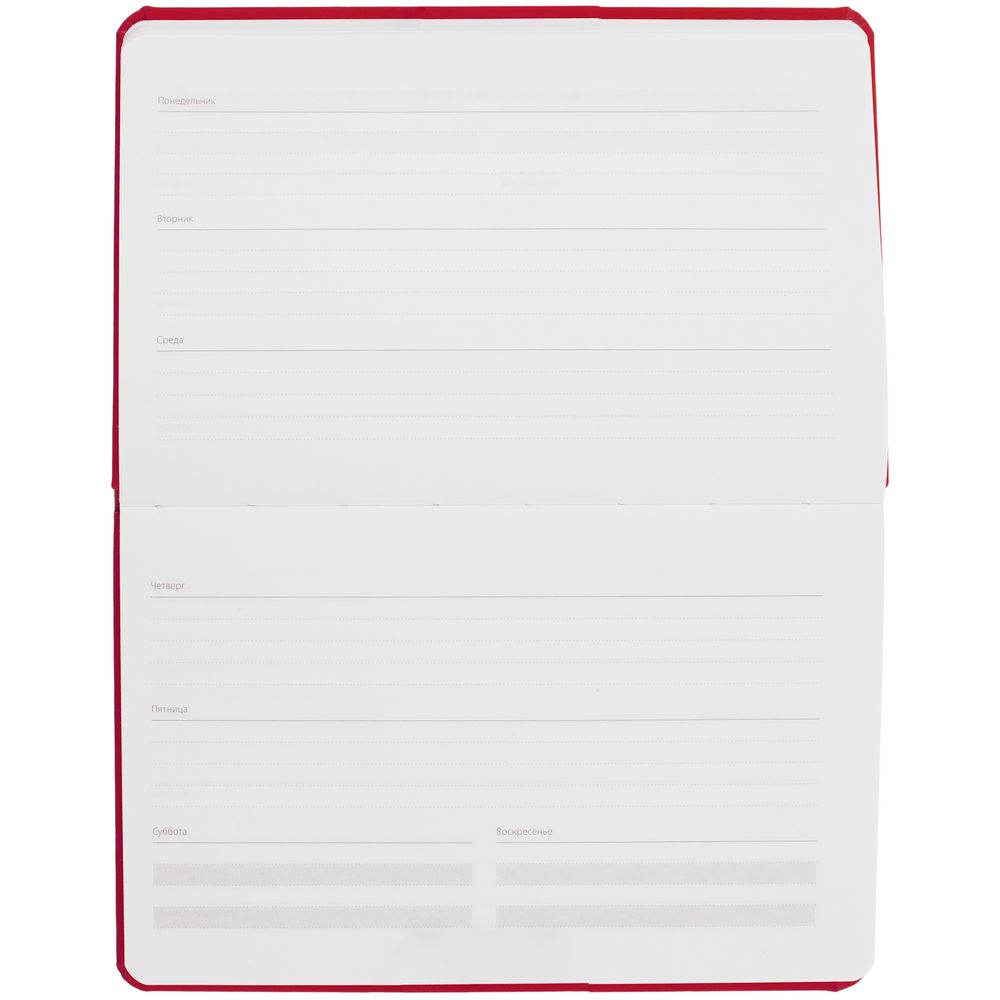 Еженедельник Urban, недатированный, красный — изображение 6