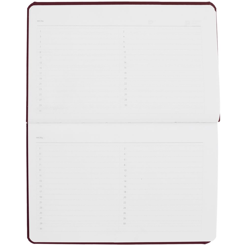 Еженедельник Urban, недатированный, бордовый — изображение 7