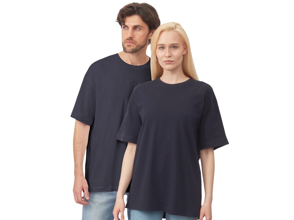 Футболка оверсайз Vienna унисекс , темно-синий