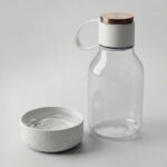 Бутылка для воды 2-в-1 Dog Bowl Bottle со съемной миской для питомцев, 1500 мл, белый