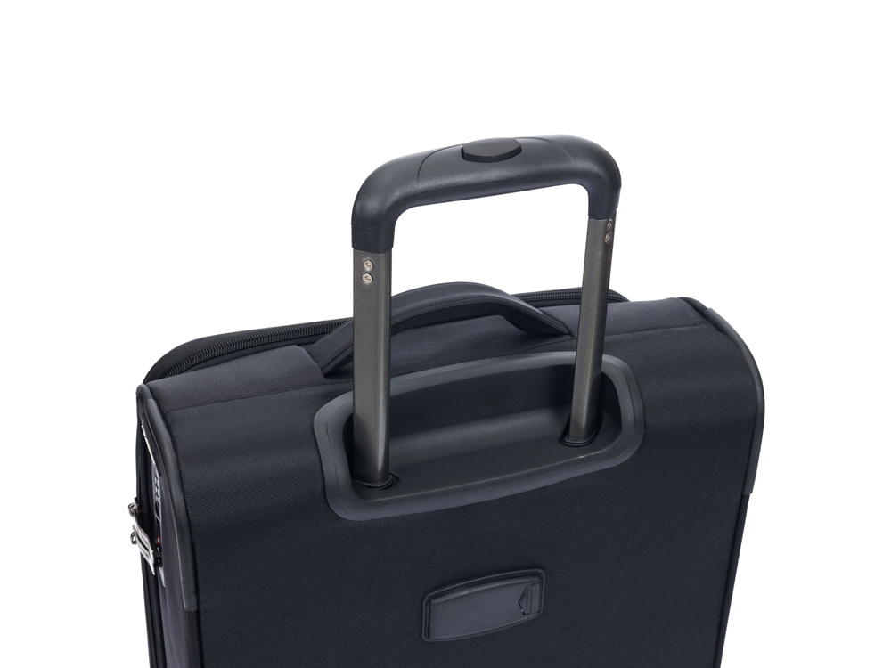 Чемодан TORBER Brosno, чёрный, нейлон 600D, 36,5 х 14 х 54 см, 32 л — изображение 5