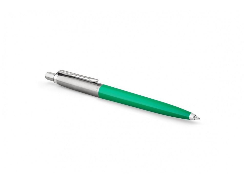 Шариковая ручка Parker Jotter, цвет GREEN, цвет чернил синий, толщина линии M , в подарочной коробке — изображение 4