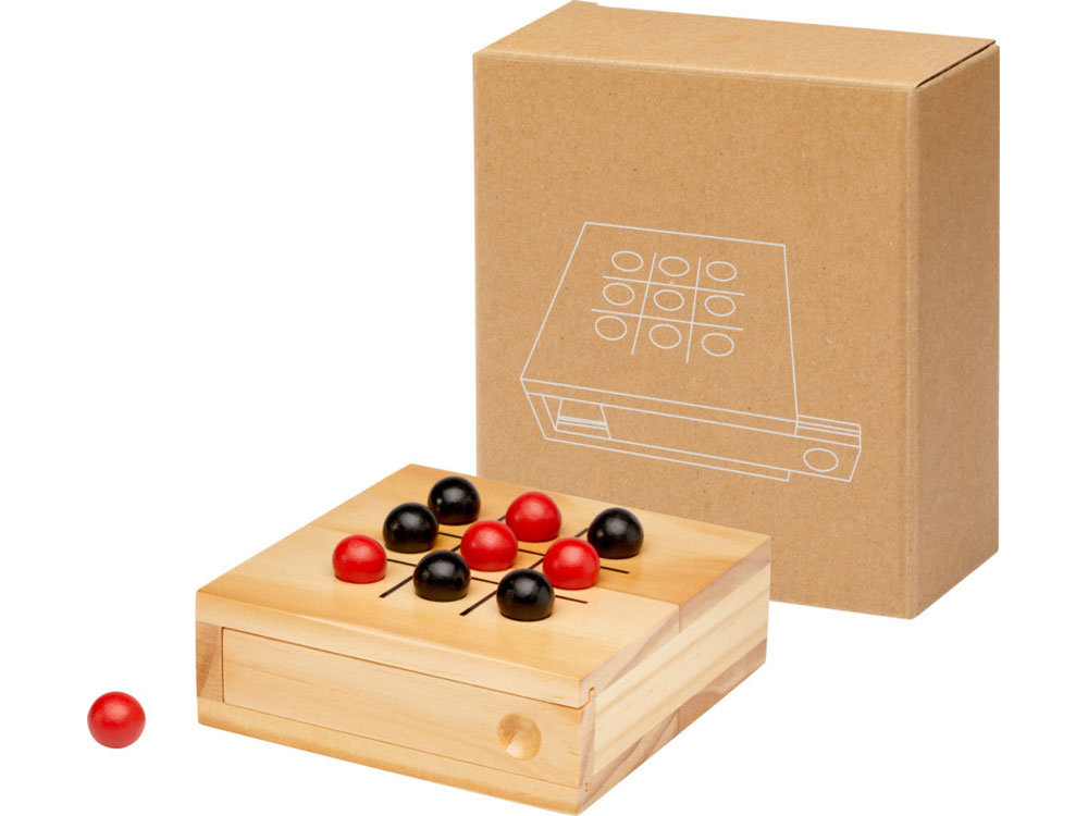 Деревянная игра в крестики-нолики Strobus, натуральный — изображение 5