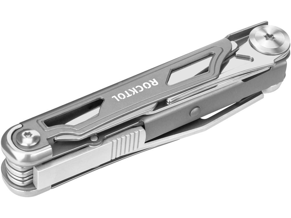 Нож-мультитул Rocktol 12 в 1 с титановыми ручками, серый — изображение 4