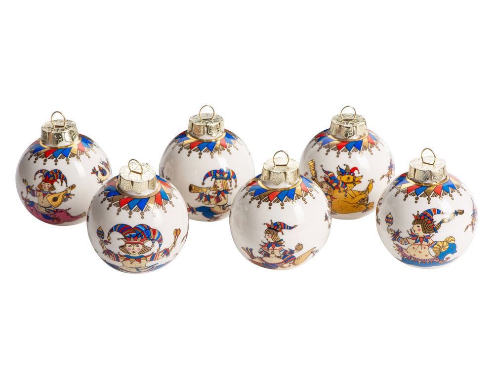 Набор новогодних шаров, 6 шт. — изображение 2