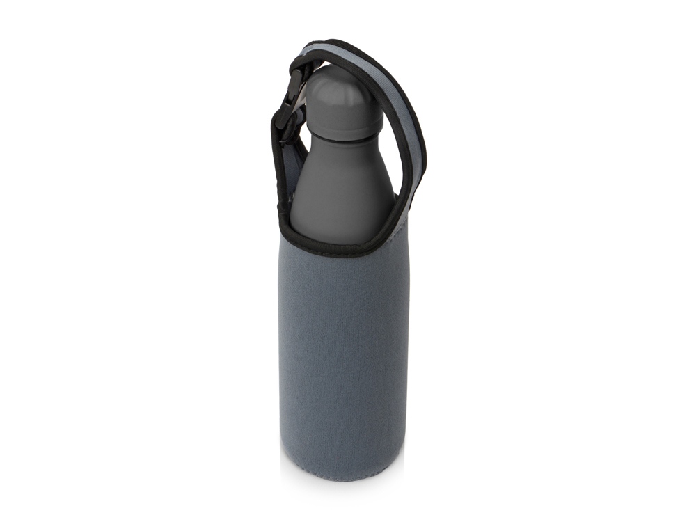 Чехол неопреновый Ferry для бутылки и термосов, серый — изображение 9