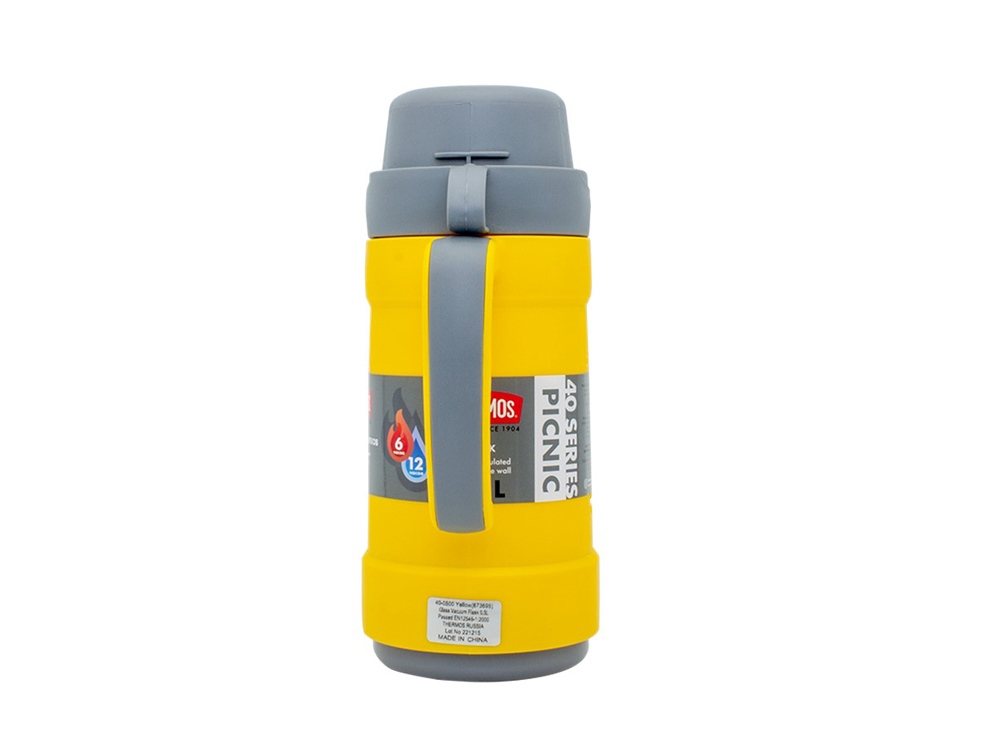 Термос со стеклянной колбой тм THERMOS PICNIC 40 Series Yellow 0,5L — изображение 2