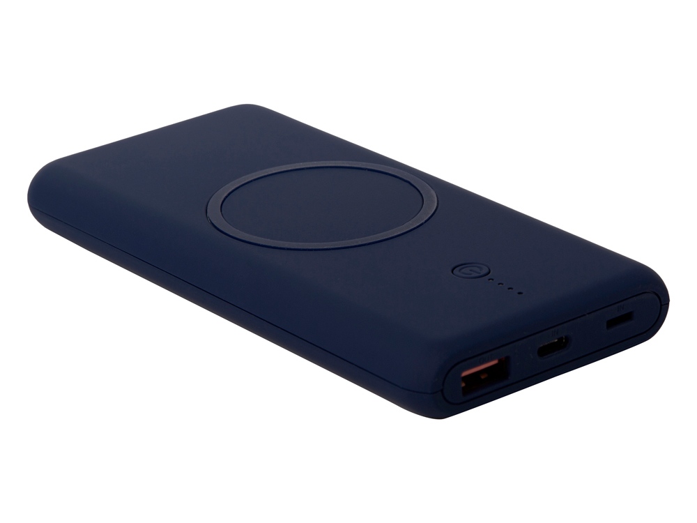 Внешний беспроводной аккумулятор c QC/PD Reload, 10000 mAh, темно-синий (Р) — изображение 4