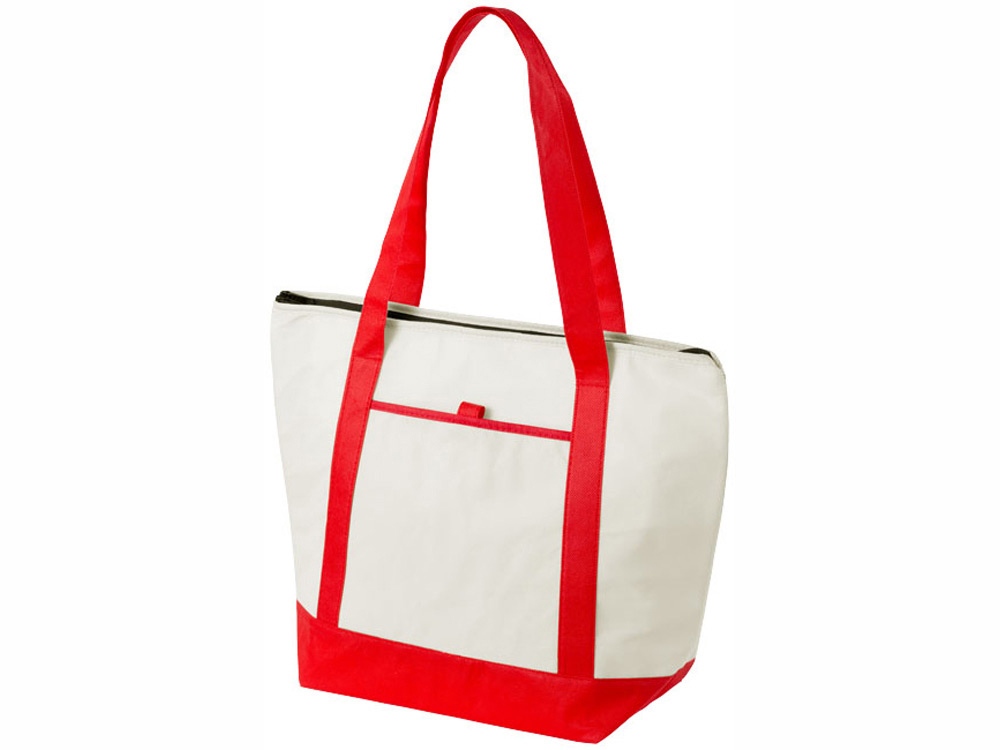 Сумка-холодильник Lighthouse, натуральный/красный — изображение 2