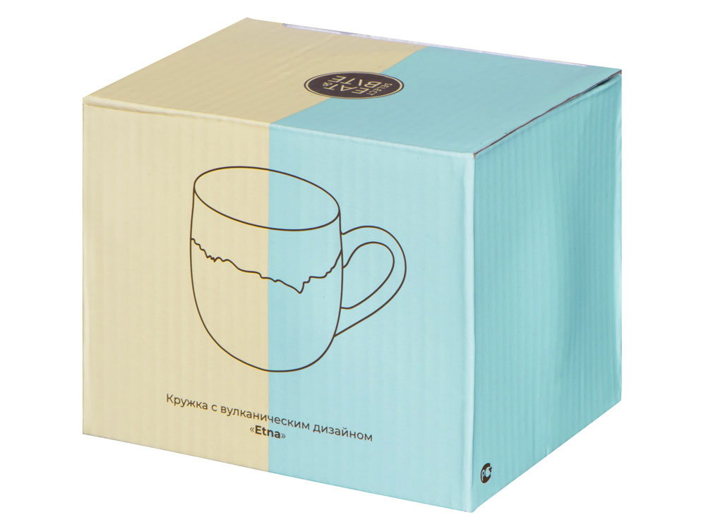 Кружка с вулканическим эффектом по краю Etna, 440 мл, синий — изображение 4