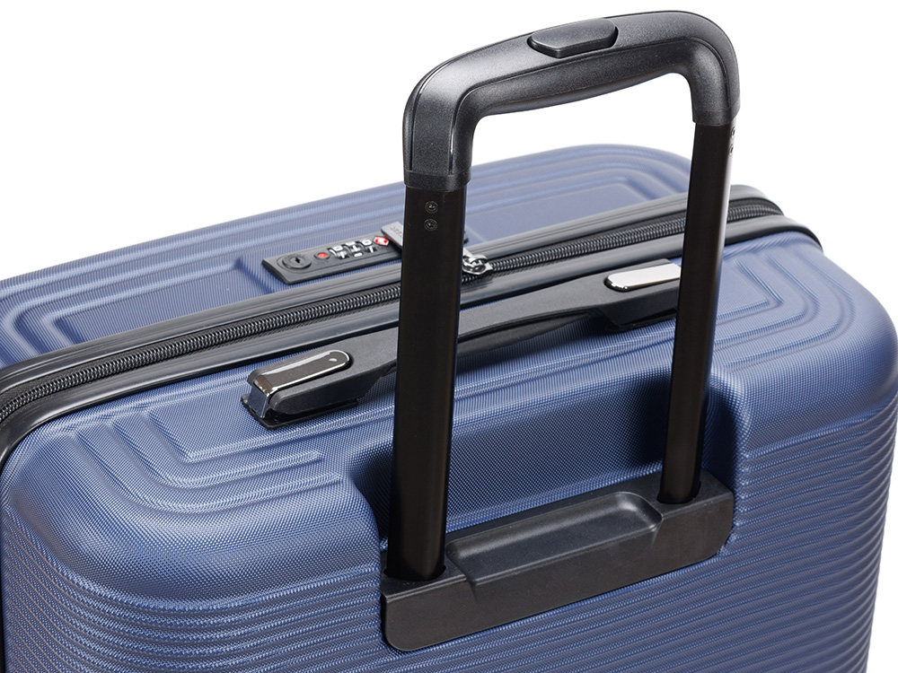 Чемодан TORBER Onego, синий, ABS-пластик, 69,5 х 46 х 26 см, 69 л — изображение 6