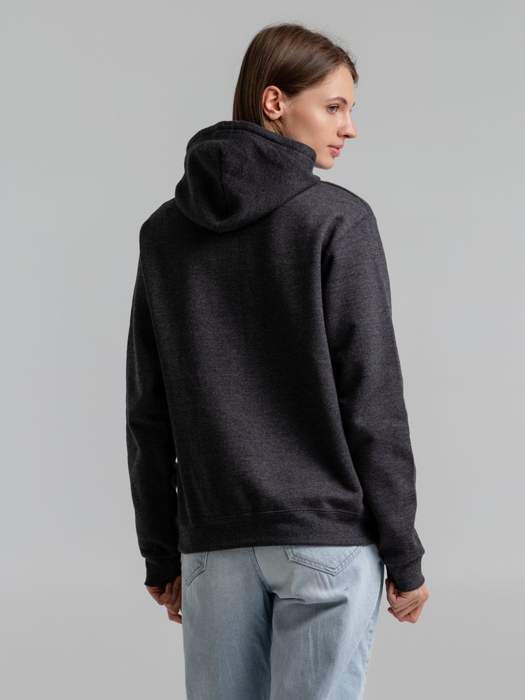 Толстовка с капюшоном Snake II черный меланж — изображение 6