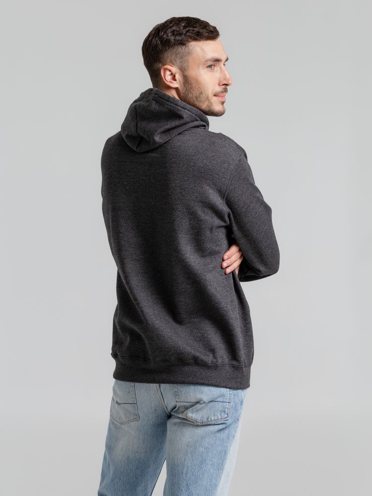 Толстовка с капюшоном Snake II черный меланж — изображение 8