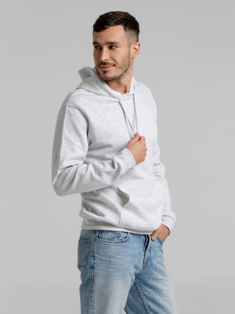 Толстовка с капюшоном Snake II светло-серый меланж — изображение 7