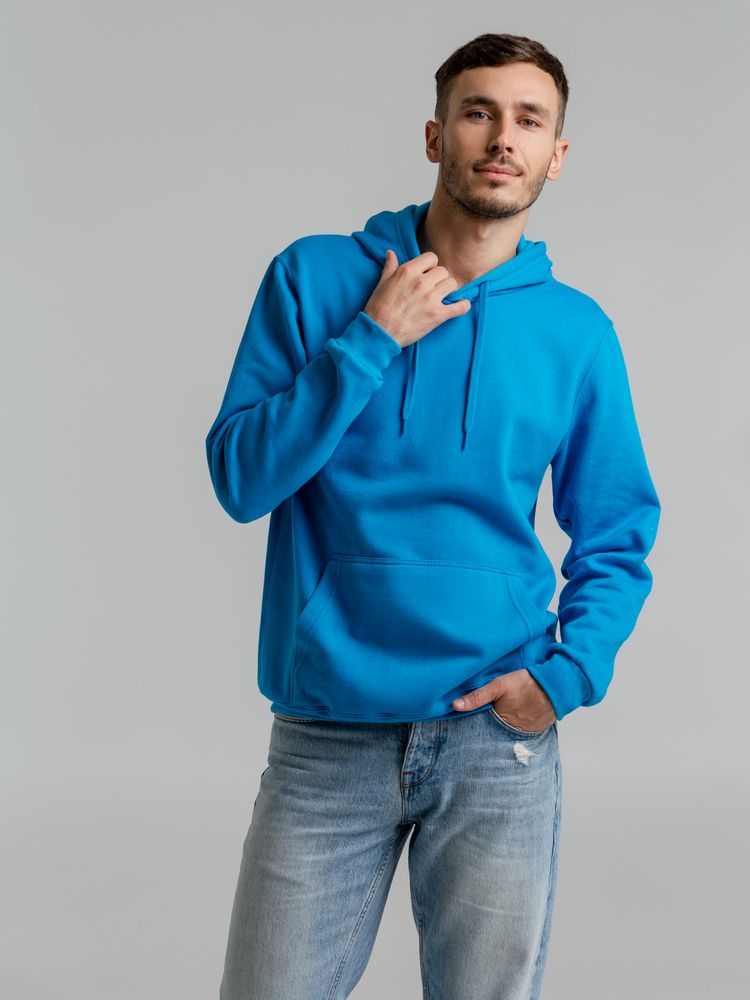 Толстовка с капюшоном Snake II бирюзовая — изображение 7