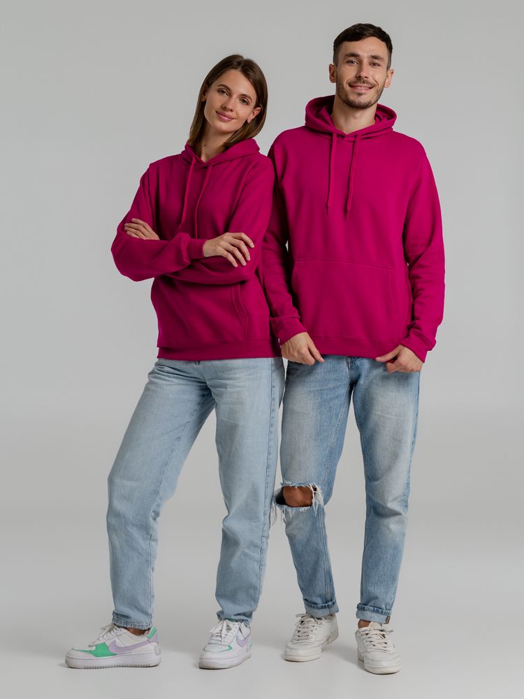 Толстовка с капюшоном Snake II ярко-розовая (фуксия) — изображение 9