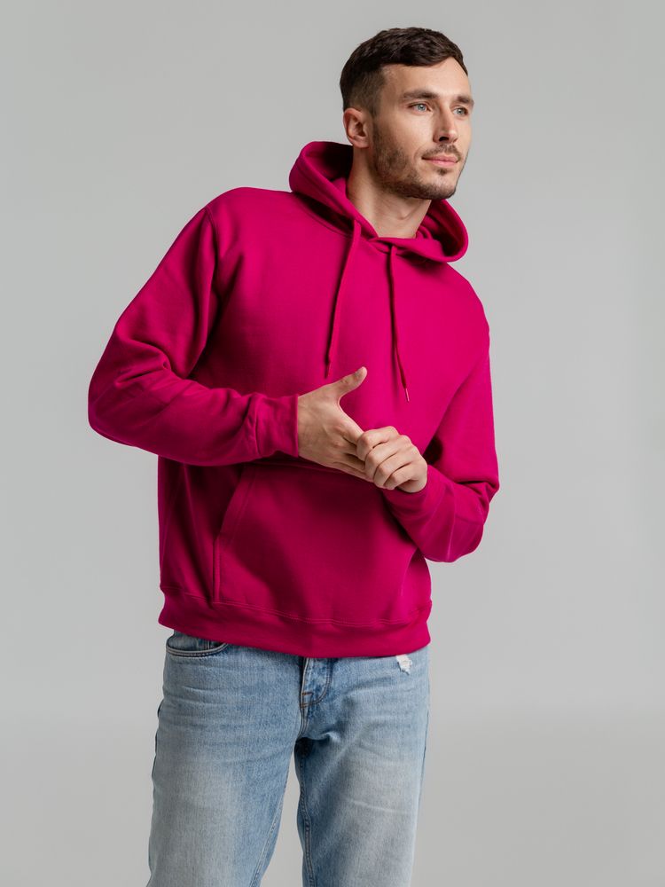 Толстовка с капюшоном Snake II ярко-розовая (фуксия) — изображение 7