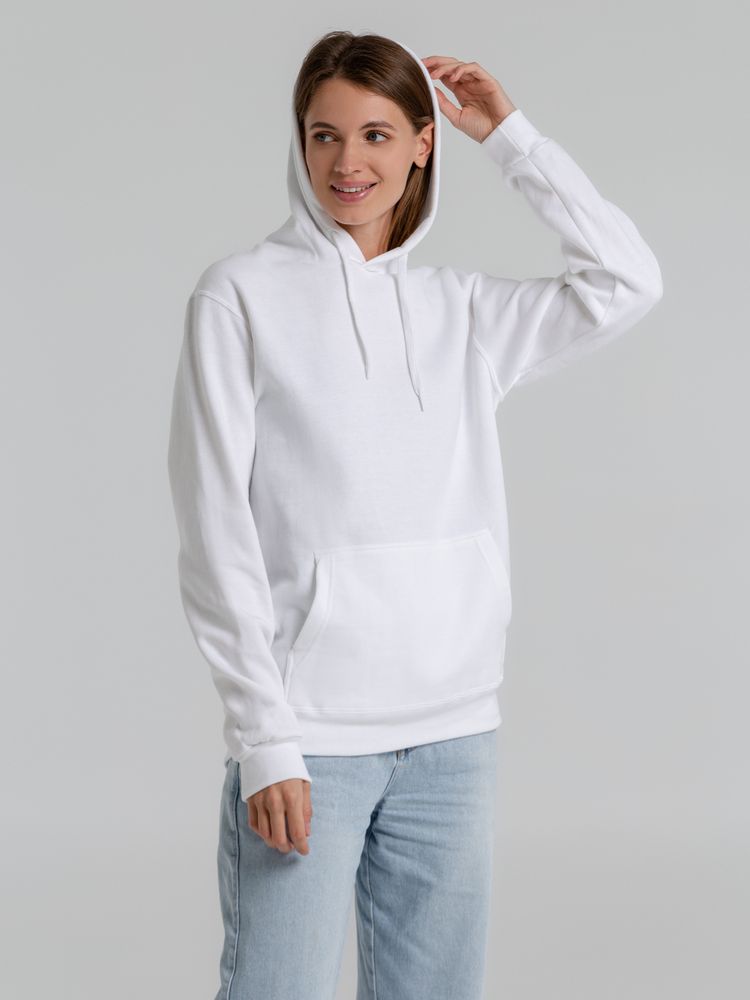 Толстовка с капюшоном Snake II белая — изображение 5