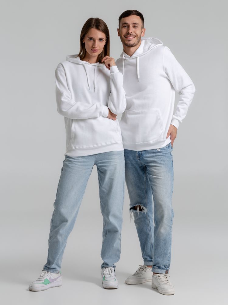 Толстовка с капюшоном Snake II белая — изображение 9