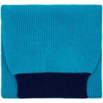 Шарф Snappy, бирюзовый с синим