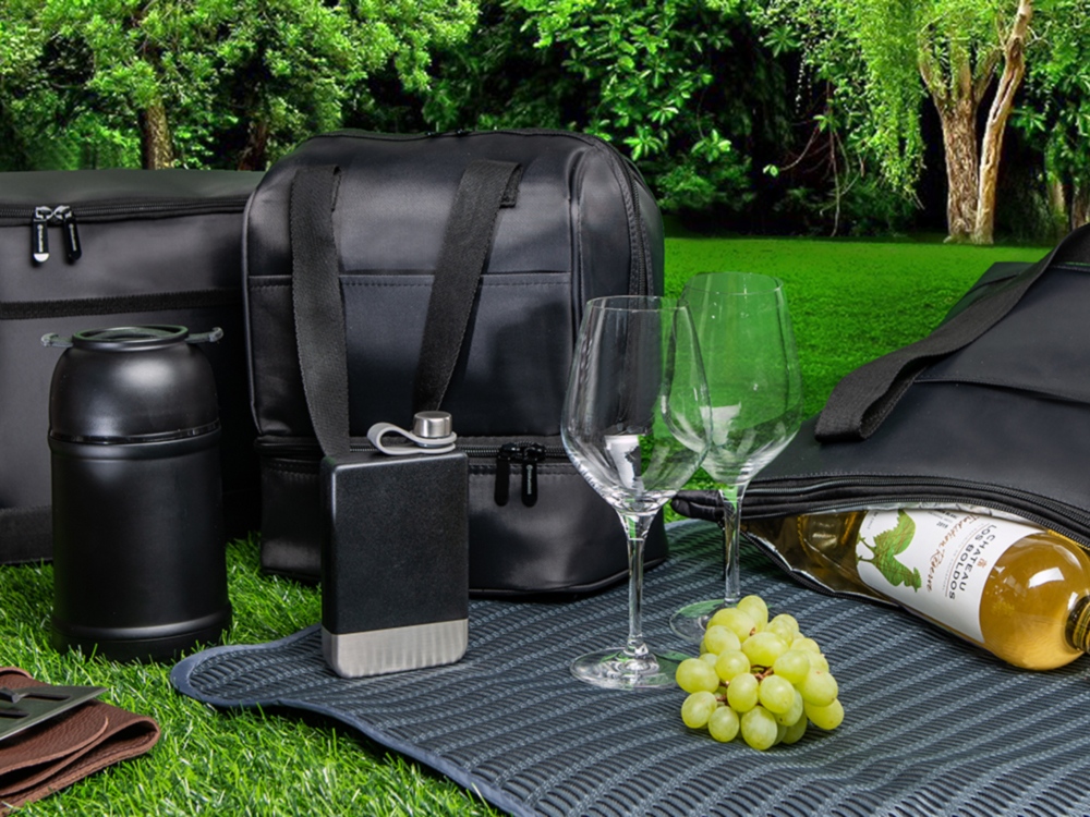 Сумка-холодильник Cool с 2-мя изолированными отделениями, темно-серый — изображение 10