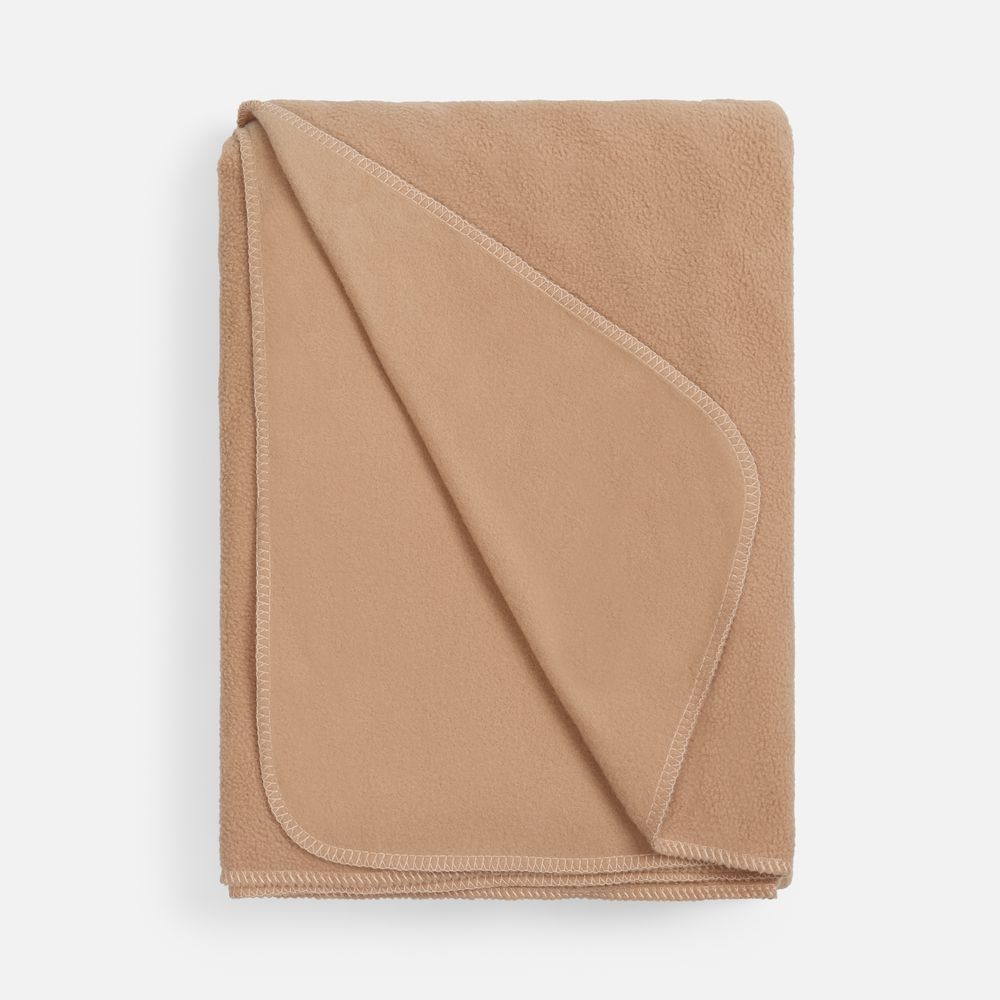 Флисовый плед Warm&Peace, бежевый — изображение 2