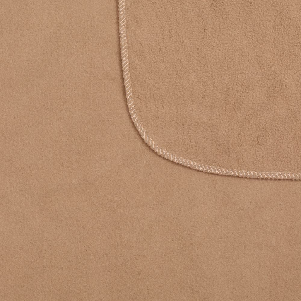 Флисовый плед Warm&Peace, бежевый — изображение 3