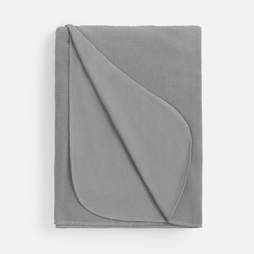 Флисовый плед Warm&Peace, серый — изображение 2