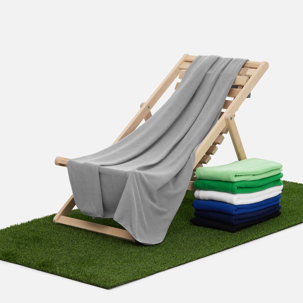 Флисовый плед Warm&Peace XL, серый — изображение 6