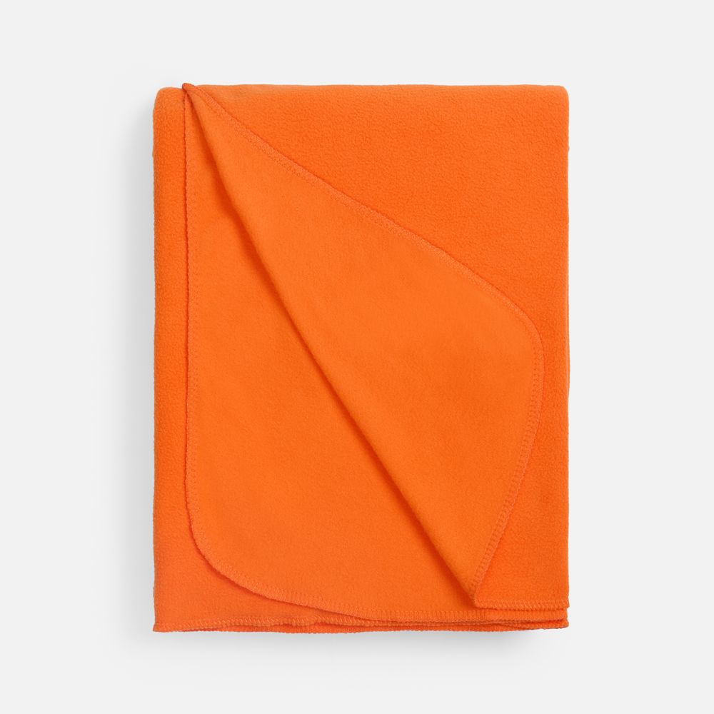 Флисовый плед Warm&Peace XL, оранжевый — изображение 2