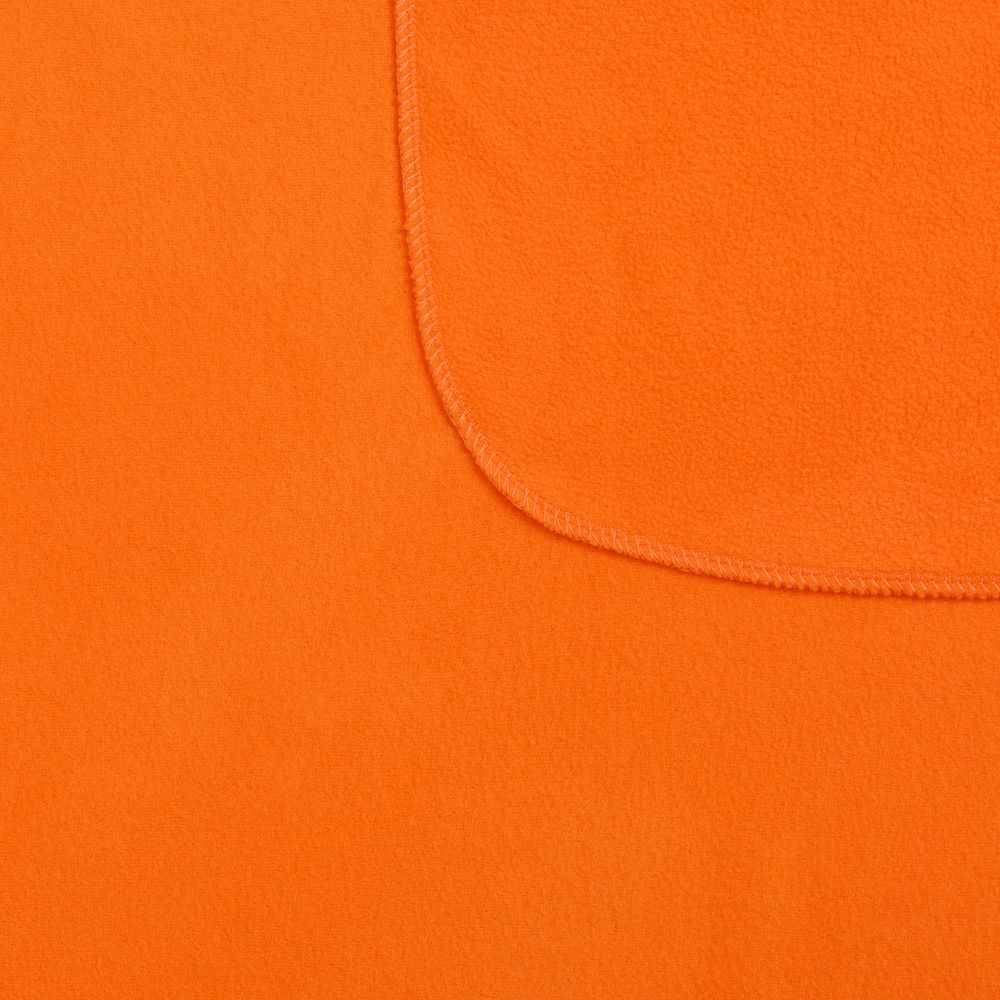 Флисовый плед Warm&Peace XL, оранжевый — изображение 4