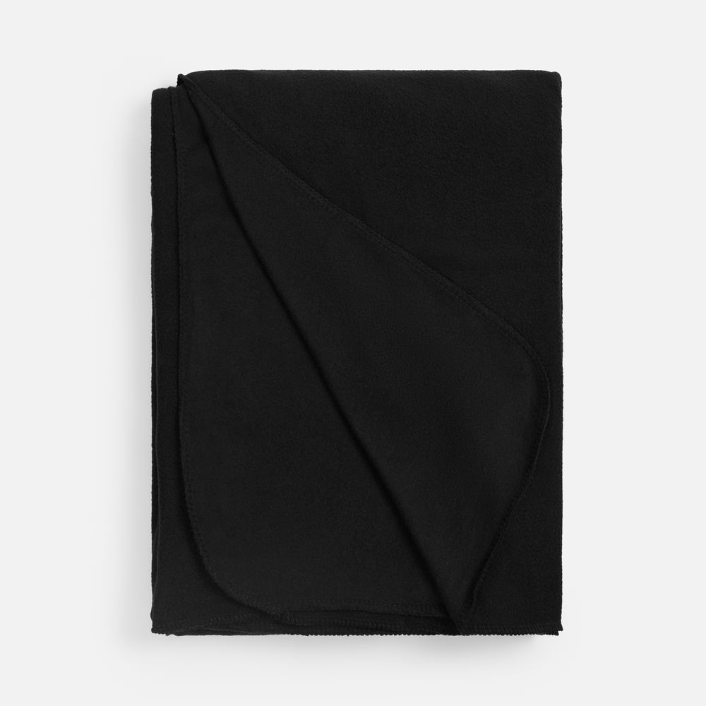 Флисовый плед Warm&Peace, черный — изображение 2