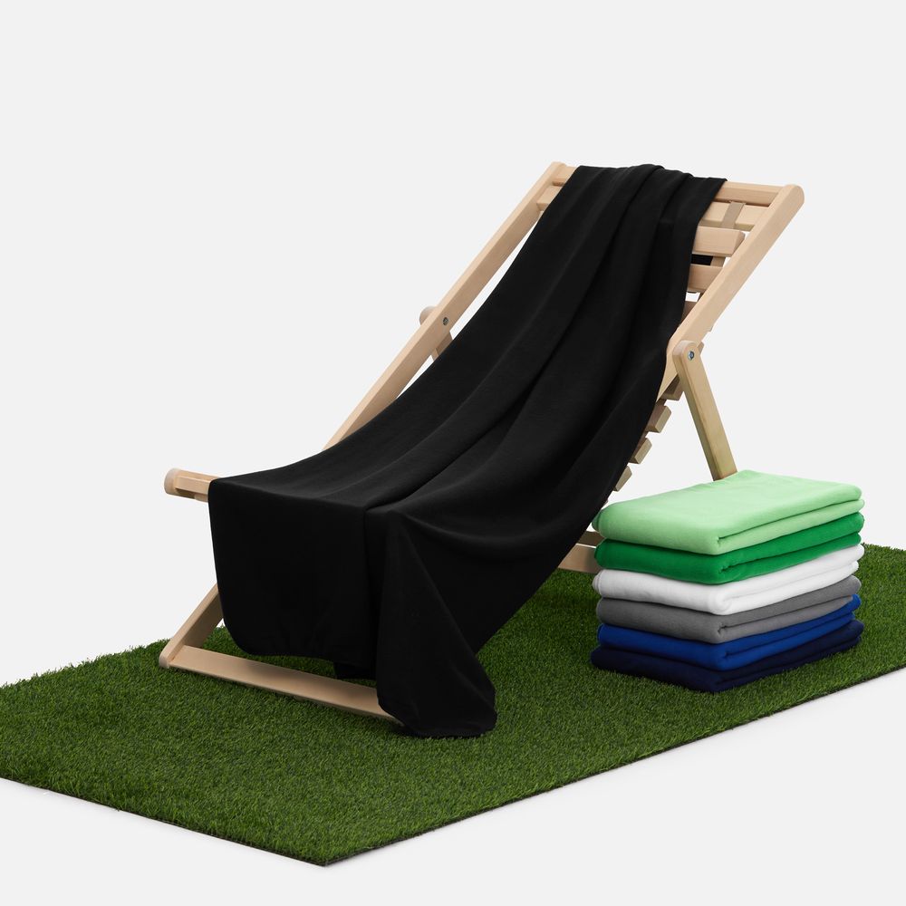 Флисовый плед Warm&Peace XL, черный — изображение 6