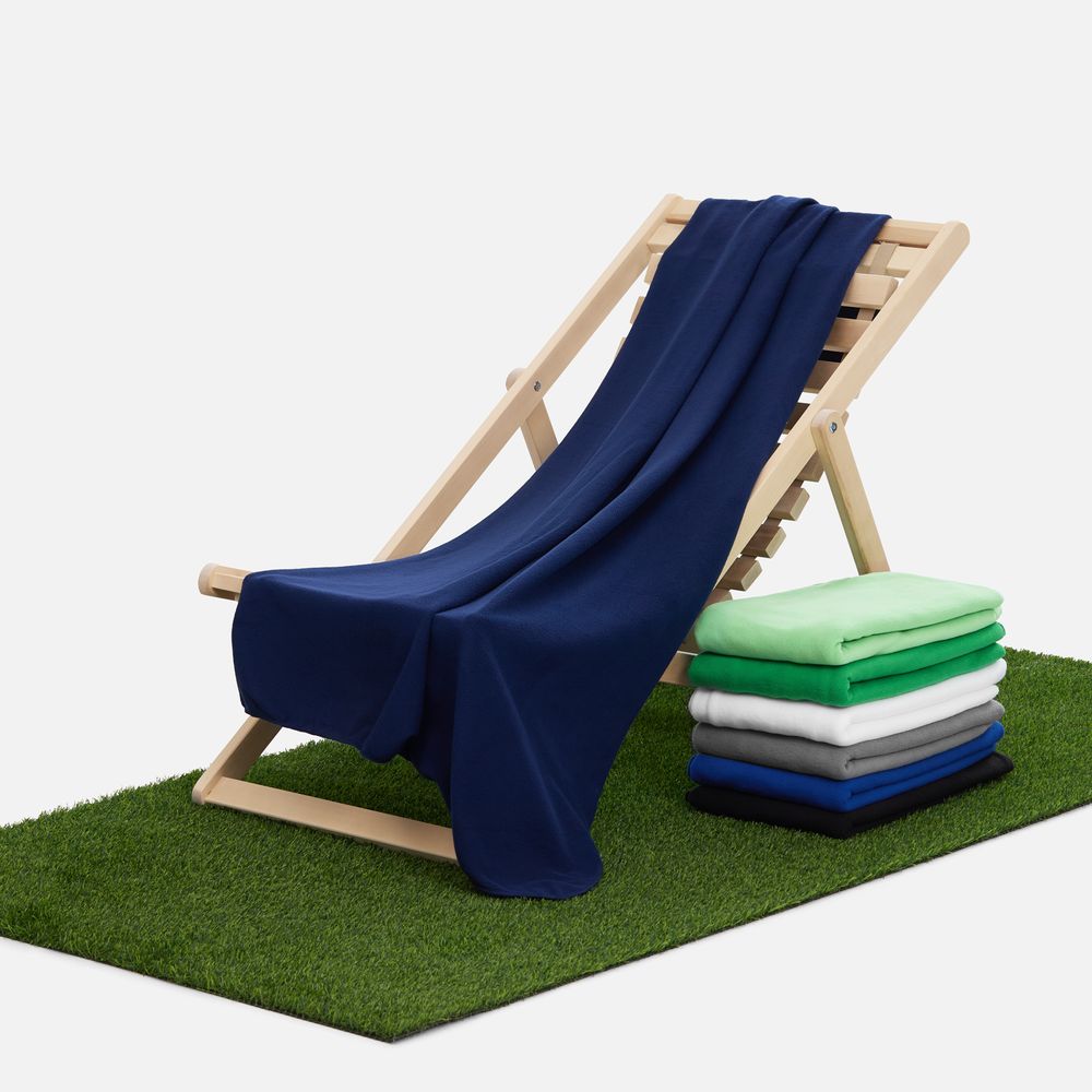 Флисовый плед Warm&Peace XL, синий — изображение 6